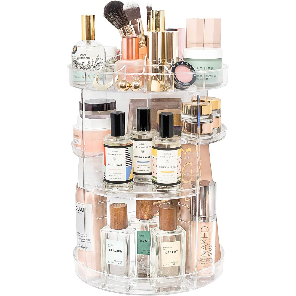 360 DEGREES ROTATING MAKE UP ORGANIZER